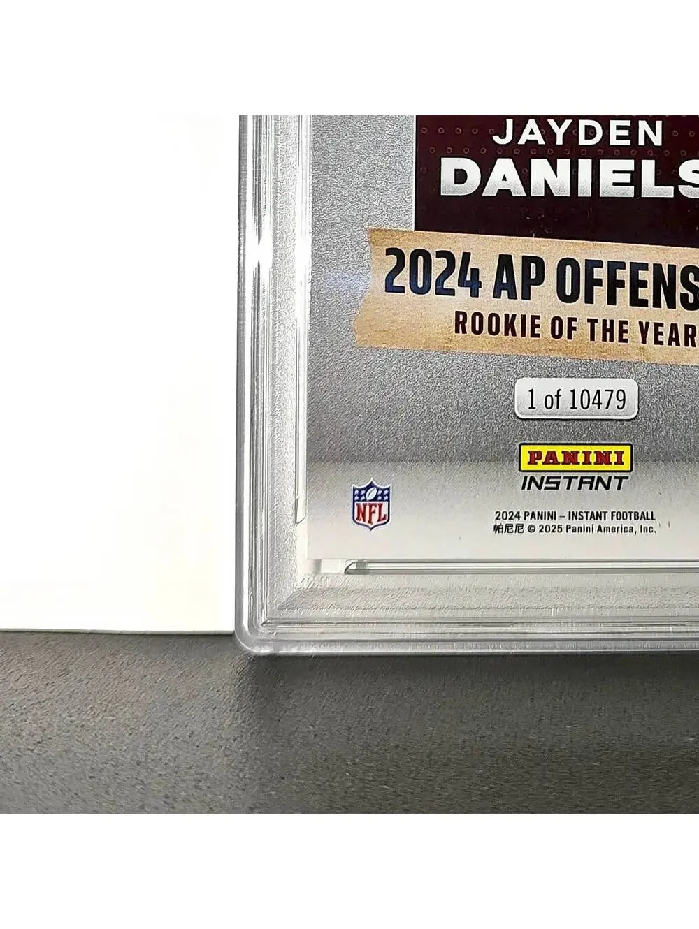 Jayden Daniels 2024 Panini NFL AP Offensive Rookie of the Year Commanders PSA 10